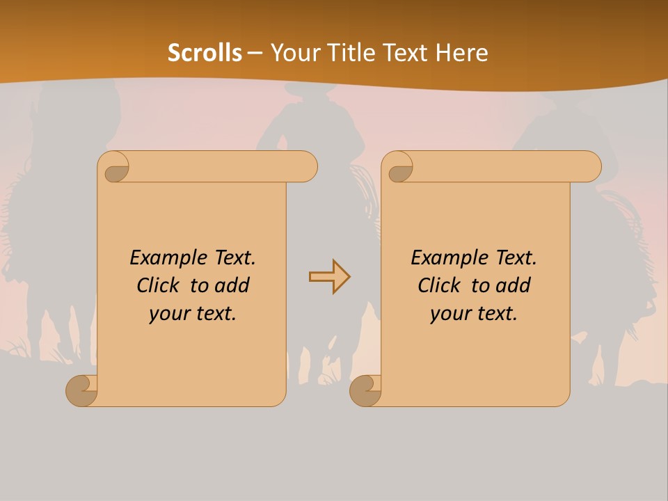 Travel Cowboy Male PowerPoint Template