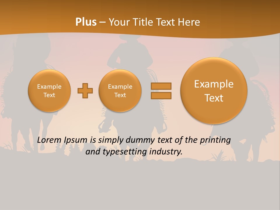 Travel Cowboy Male PowerPoint Template