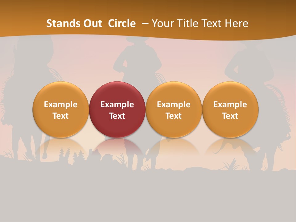 Travel Cowboy Male PowerPoint Template