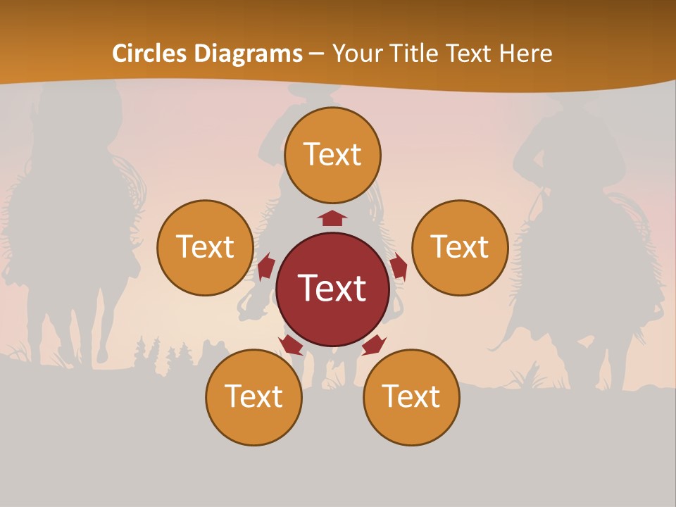 Travel Cowboy Male PowerPoint Template