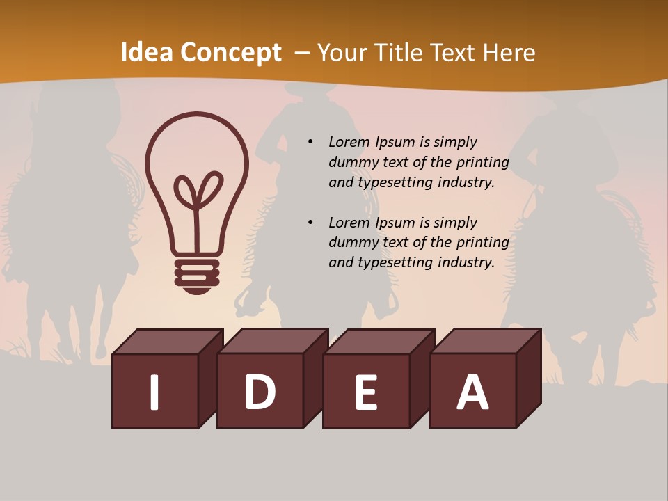 Travel Cowboy Male PowerPoint Template