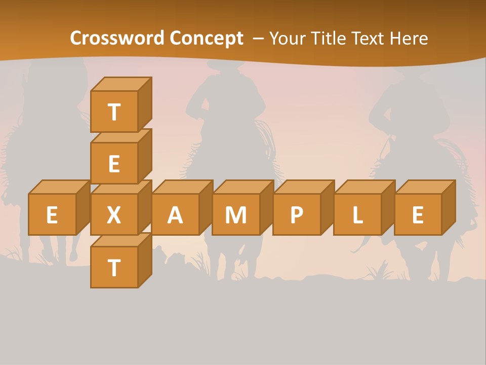 Travel Cowboy Male PowerPoint Template