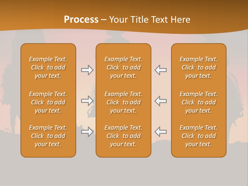 Travel Cowboy Male PowerPoint Template
