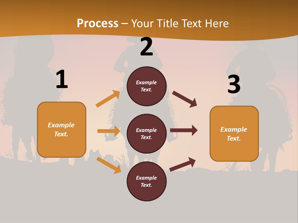 Travel Cowboy Male PowerPoint Template