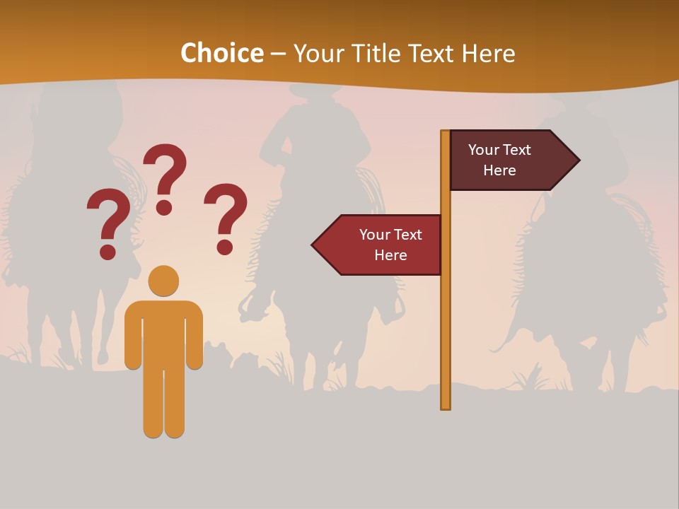 Travel Cowboy Male PowerPoint Template