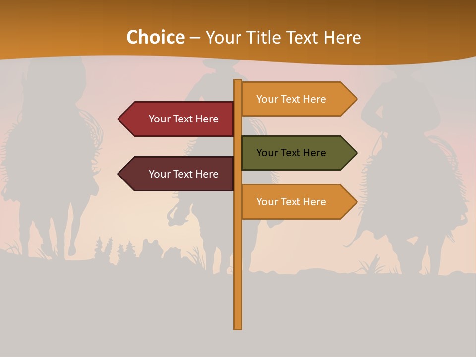 Travel Cowboy Male PowerPoint Template