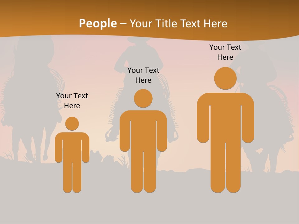 Travel Cowboy Male PowerPoint Template