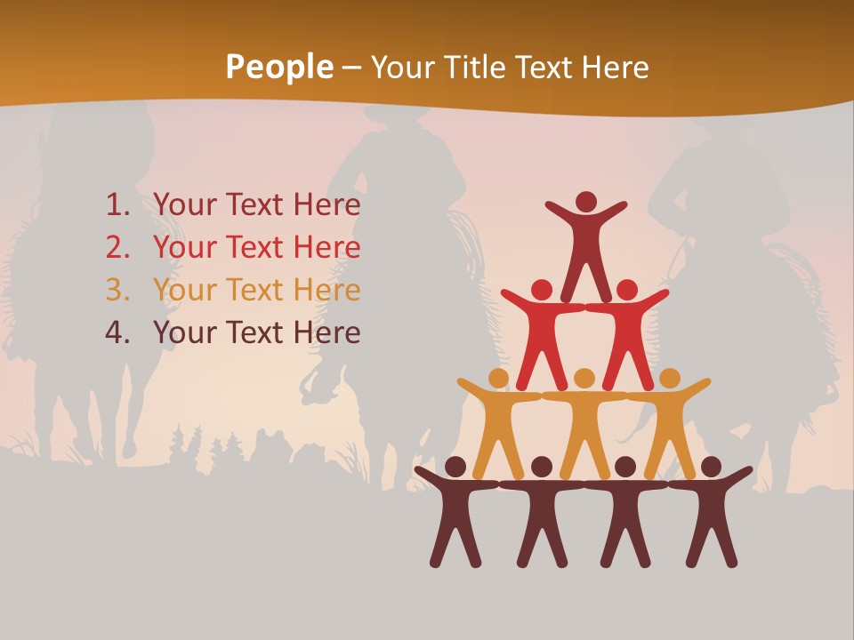 Travel Cowboy Male PowerPoint Template