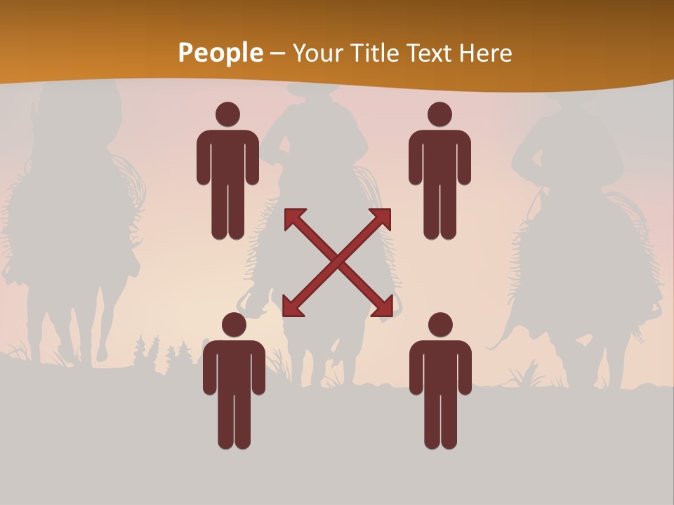 Travel Cowboy Male PowerPoint Template