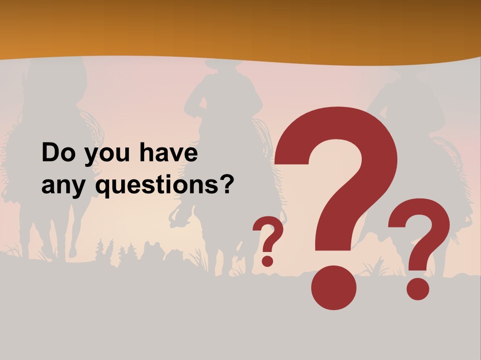 Travel Cowboy Male PowerPoint Template