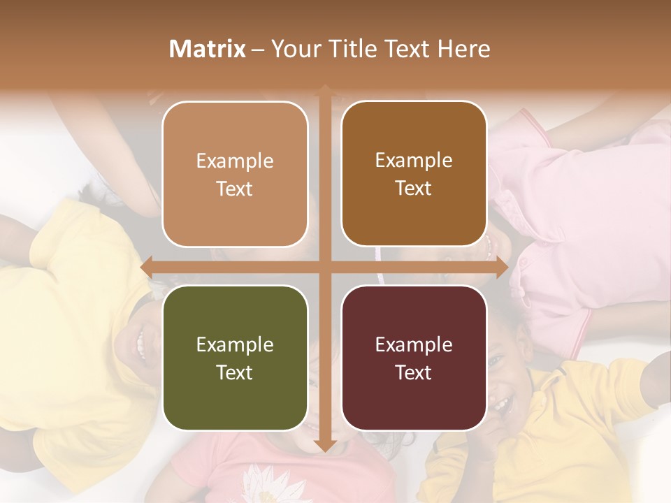 A Group Of Children Laying On Top Of Each Other PowerPoint Template