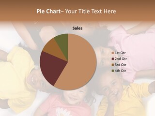 A Group Of Children Laying On Top Of Each Other PowerPoint Template