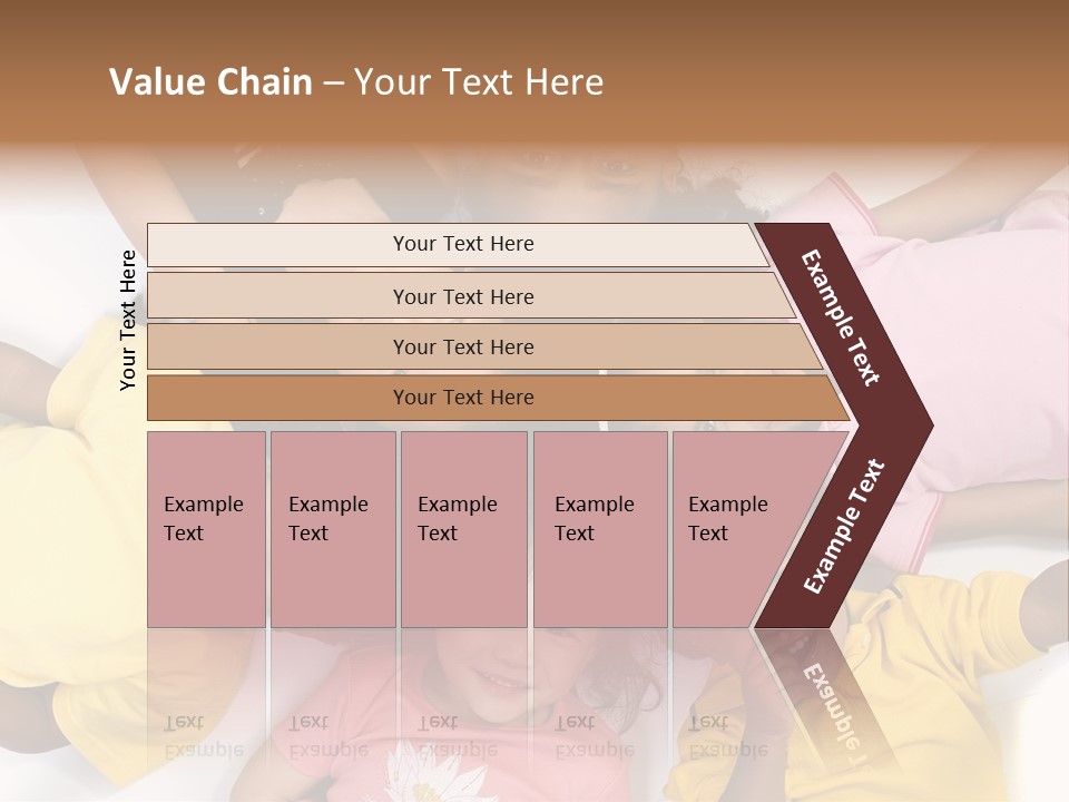 A Group Of Children Laying On Top Of Each Other PowerPoint Template