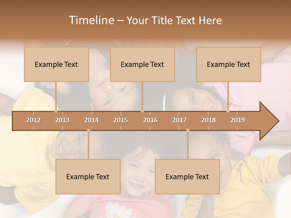 A Group Of Children Laying On Top Of Each Other PowerPoint Template