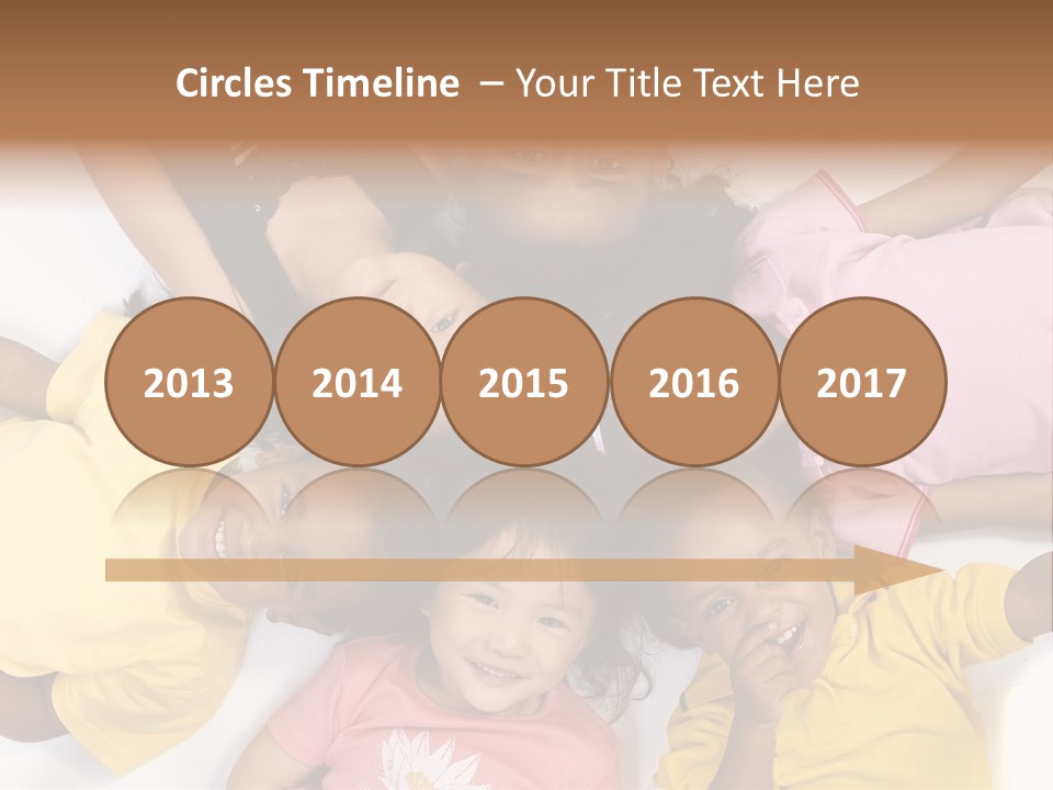 A Group Of Children Laying On Top Of Each Other PowerPoint Template