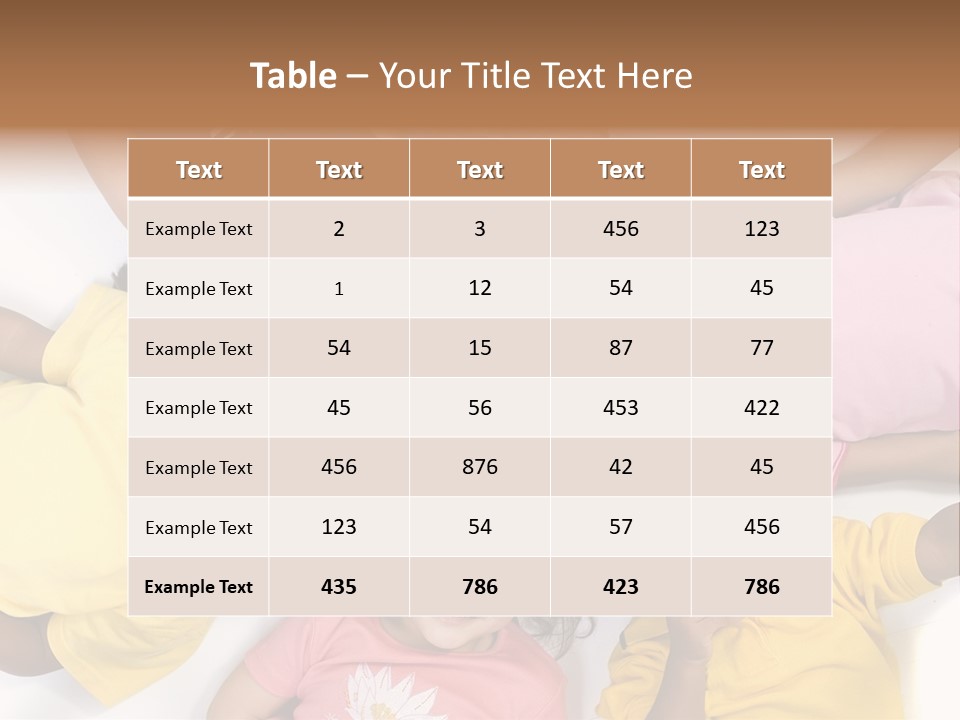 A Group Of Children Laying On Top Of Each Other PowerPoint Template