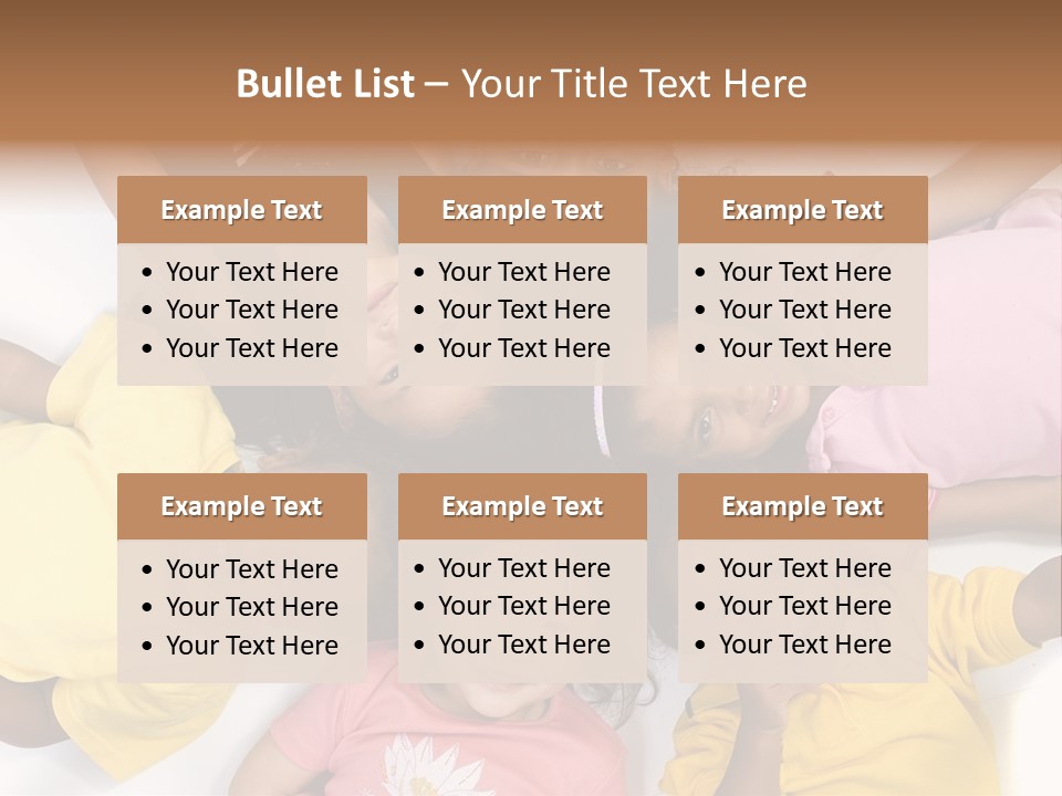 A Group Of Children Laying On Top Of Each Other PowerPoint Template