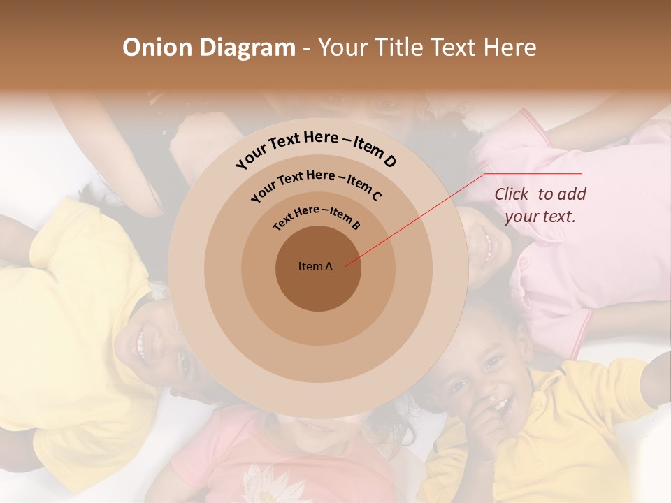 A Group Of Children Laying On Top Of Each Other PowerPoint Template
