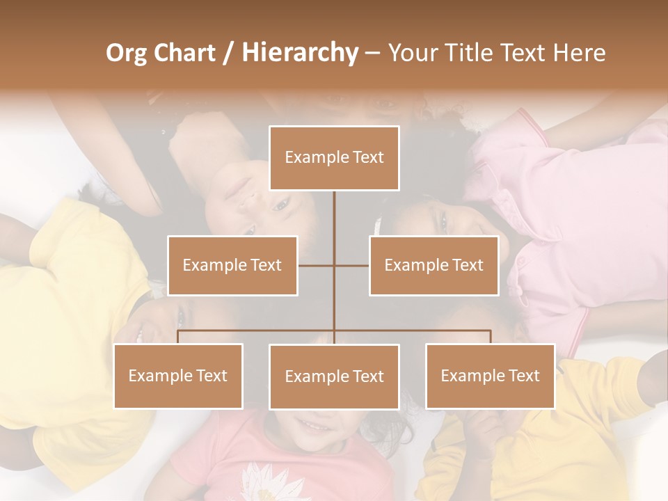A Group Of Children Laying On Top Of Each Other PowerPoint Template