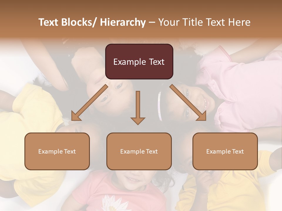A Group Of Children Laying On Top Of Each Other PowerPoint Template
