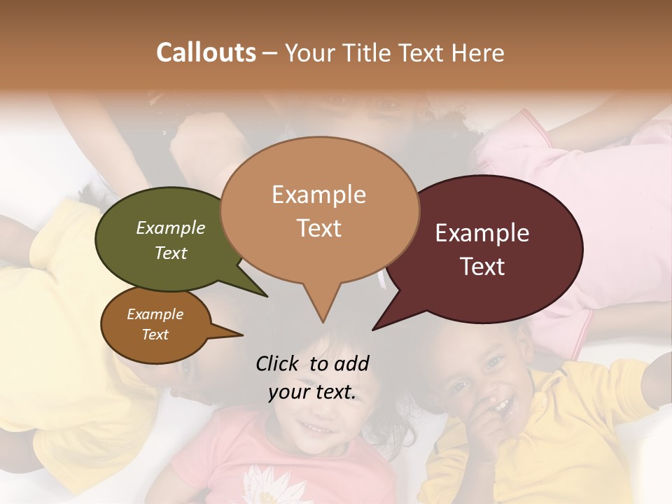 A Group Of Children Laying On Top Of Each Other PowerPoint Template