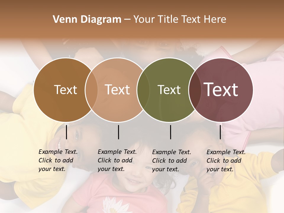 A Group Of Children Laying On Top Of Each Other PowerPoint Template