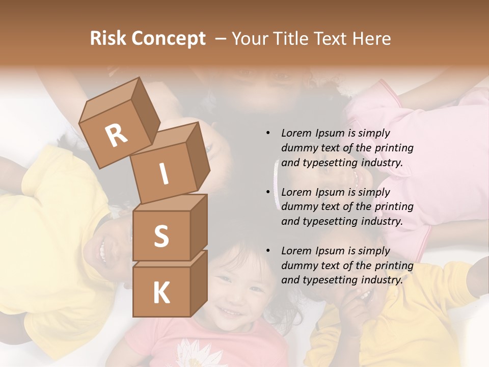 A Group Of Children Laying On Top Of Each Other PowerPoint Template