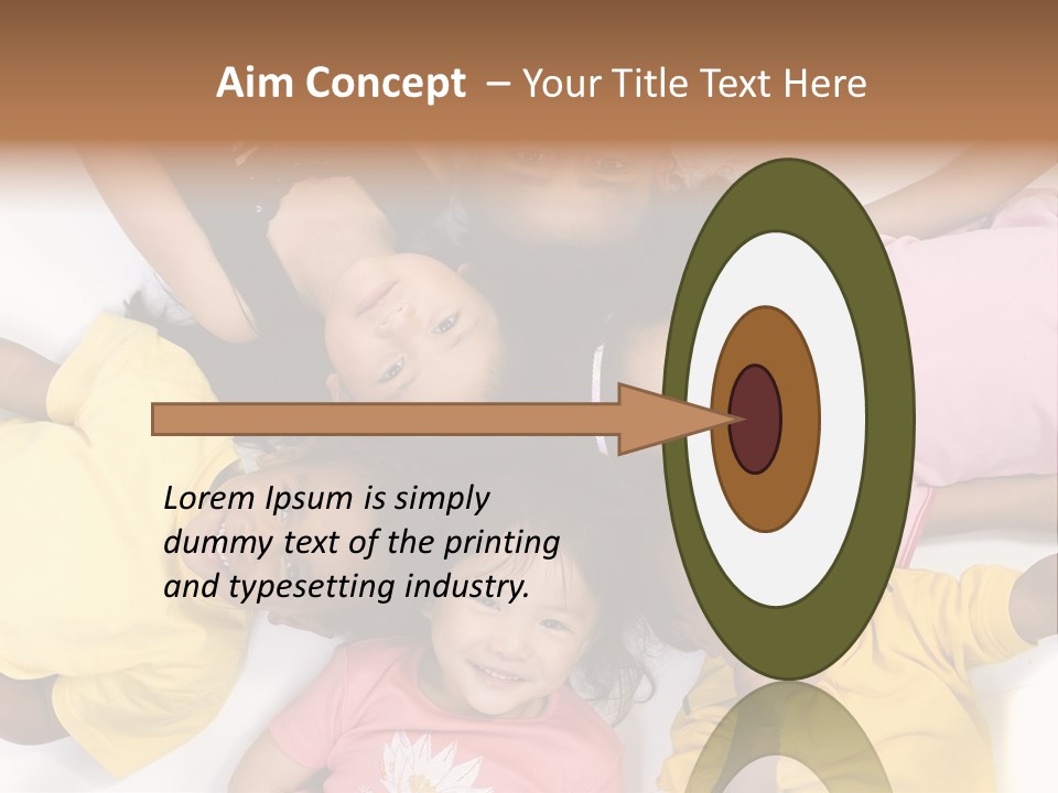 A Group Of Children Laying On Top Of Each Other PowerPoint Template