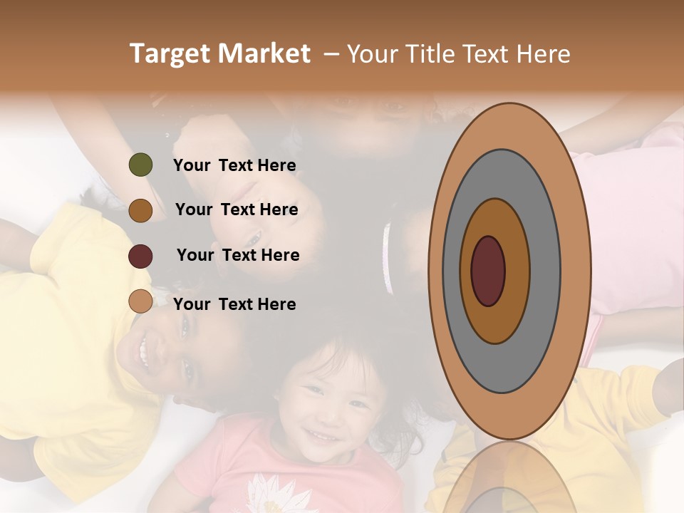 A Group Of Children Laying On Top Of Each Other PowerPoint Template