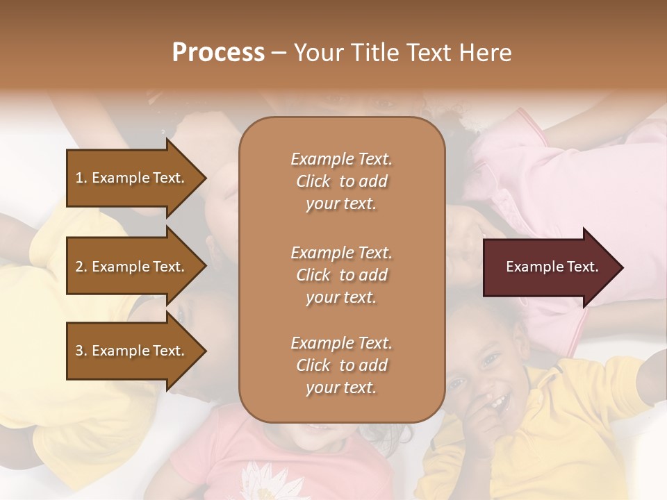 A Group Of Children Laying On Top Of Each Other PowerPoint Template