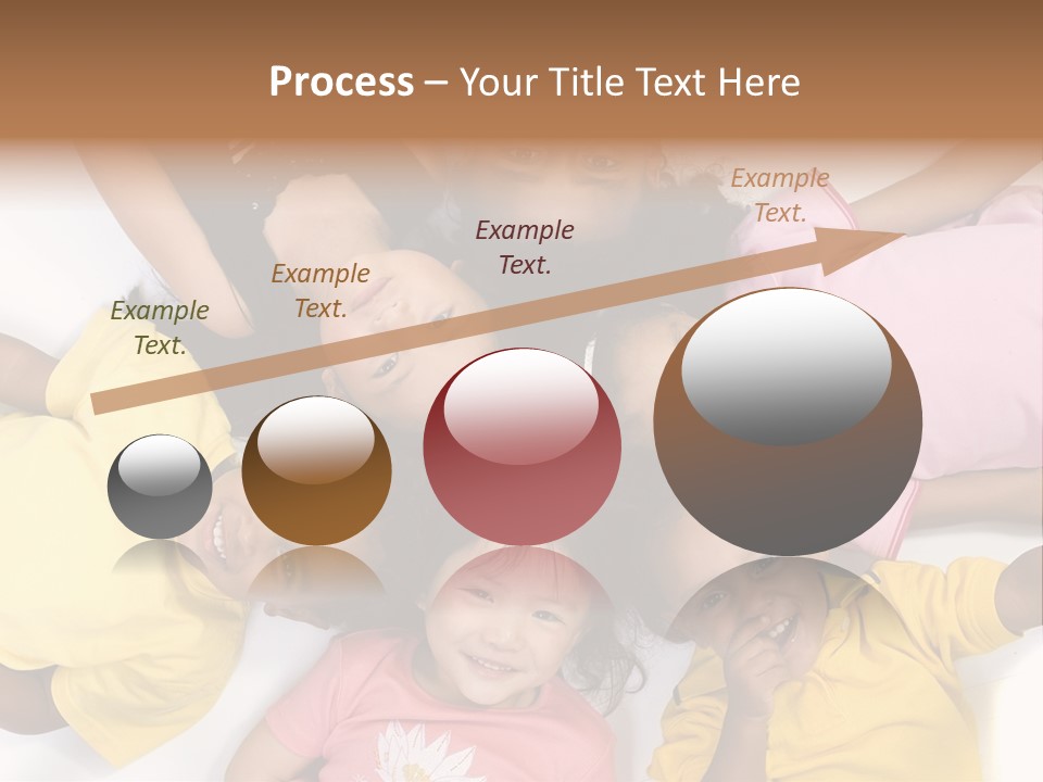 A Group Of Children Laying On Top Of Each Other PowerPoint Template