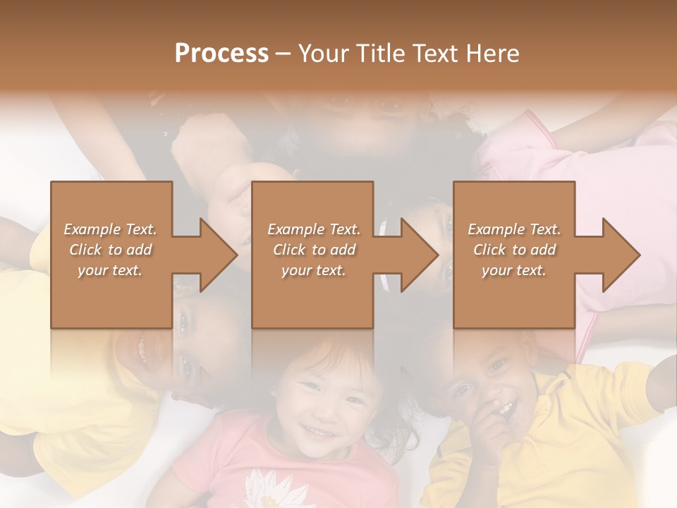 A Group Of Children Laying On Top Of Each Other PowerPoint Template
