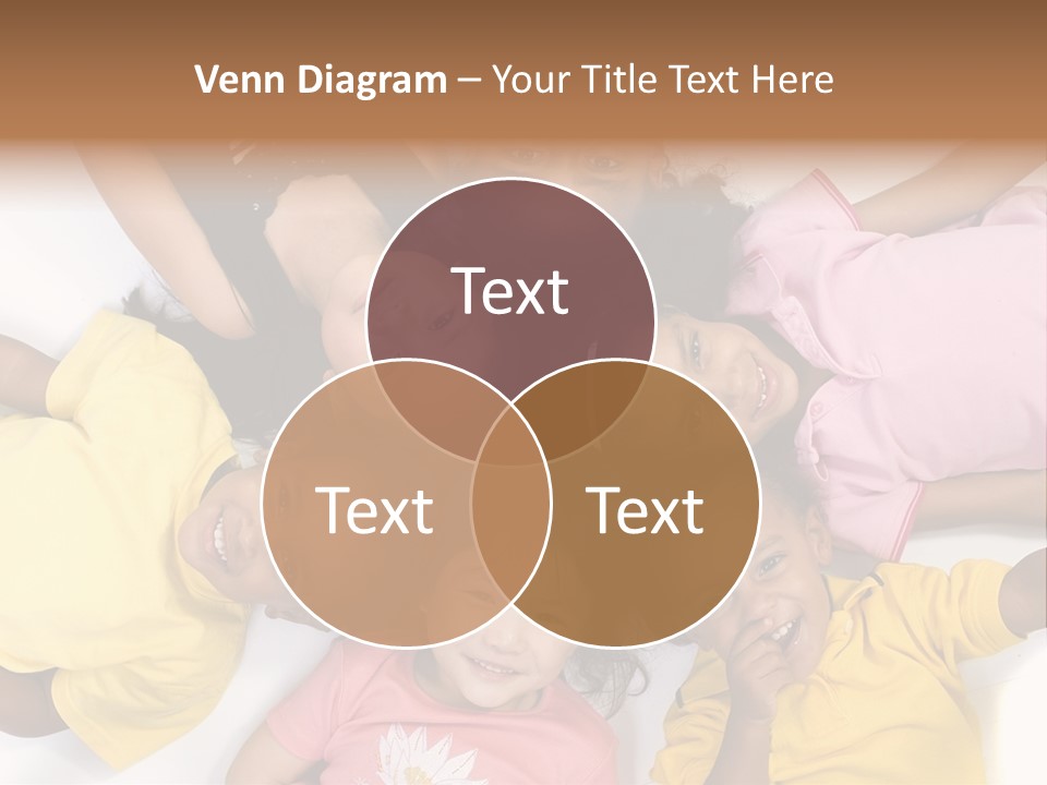 A Group Of Children Laying On Top Of Each Other PowerPoint Template