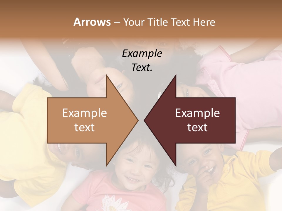 A Group Of Children Laying On Top Of Each Other PowerPoint Template