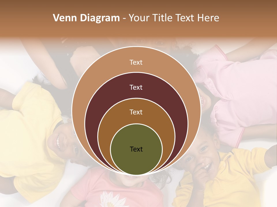 A Group Of Children Laying On Top Of Each Other PowerPoint Template