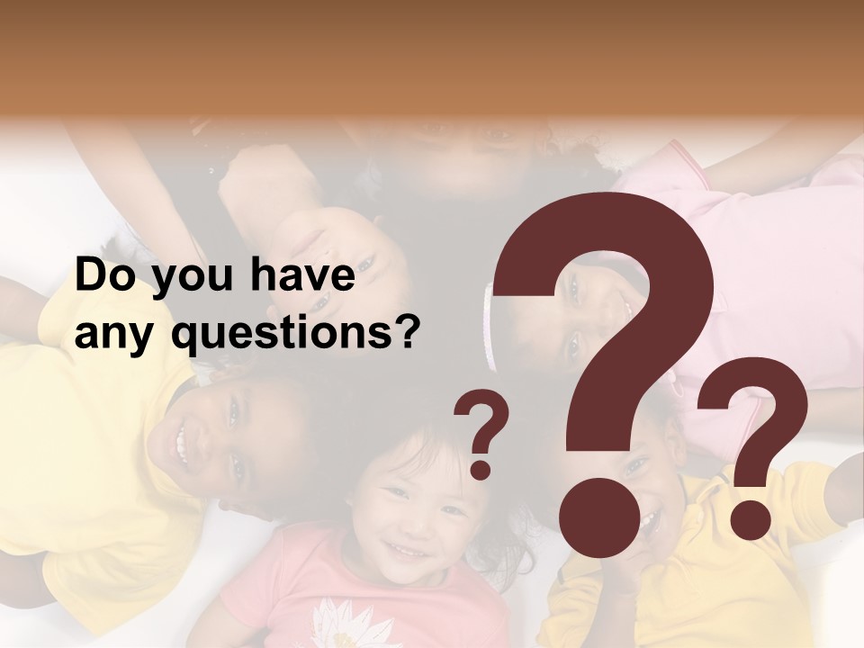 A Group Of Children Laying On Top Of Each Other PowerPoint Template