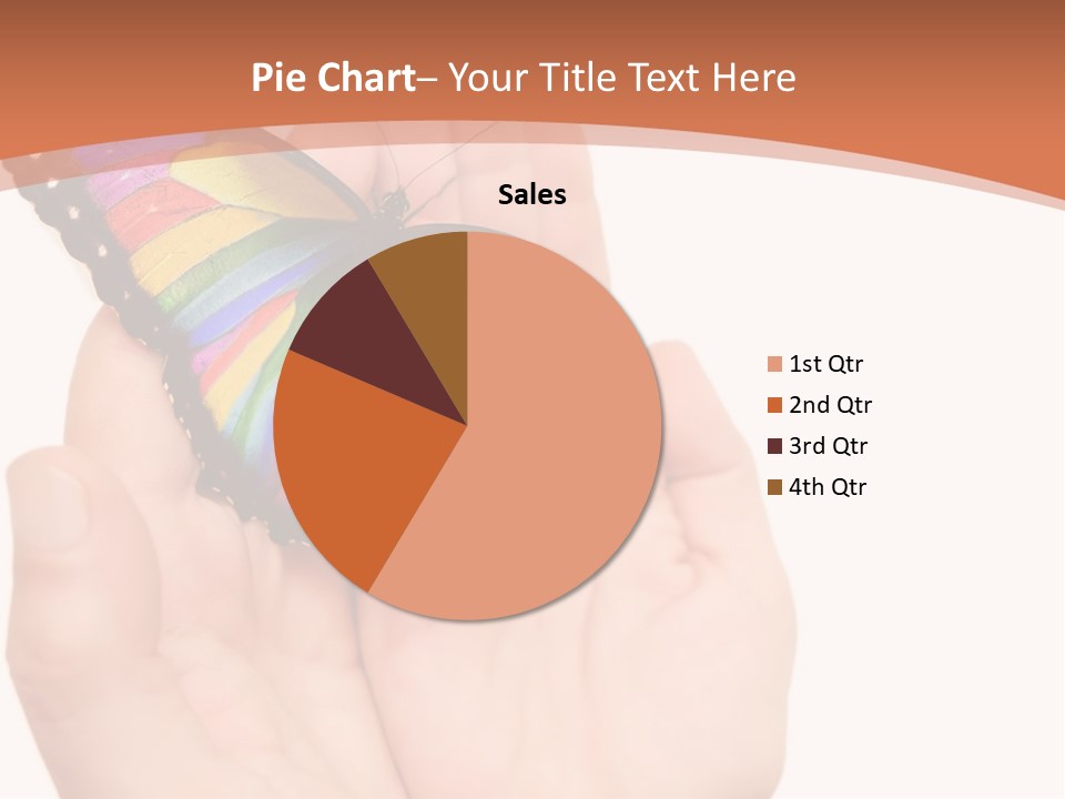 A Person Holding A Colorful Butterfly In Their Hands PowerPoint Template