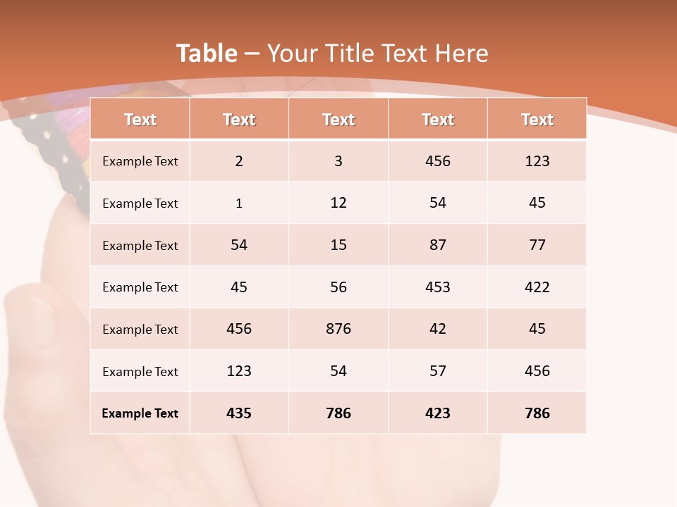 A Person Holding A Colorful Butterfly In Their Hands PowerPoint Template