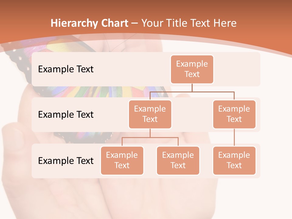 A Person Holding A Colorful Butterfly In Their Hands PowerPoint Template
