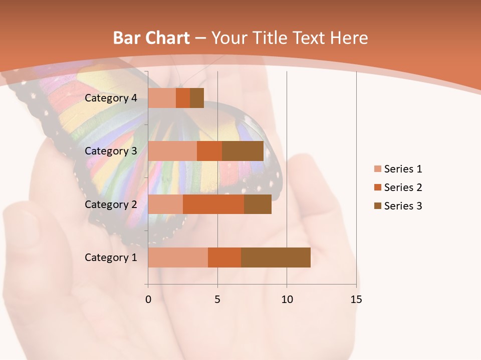 A Person Holding A Colorful Butterfly In Their Hands PowerPoint Template