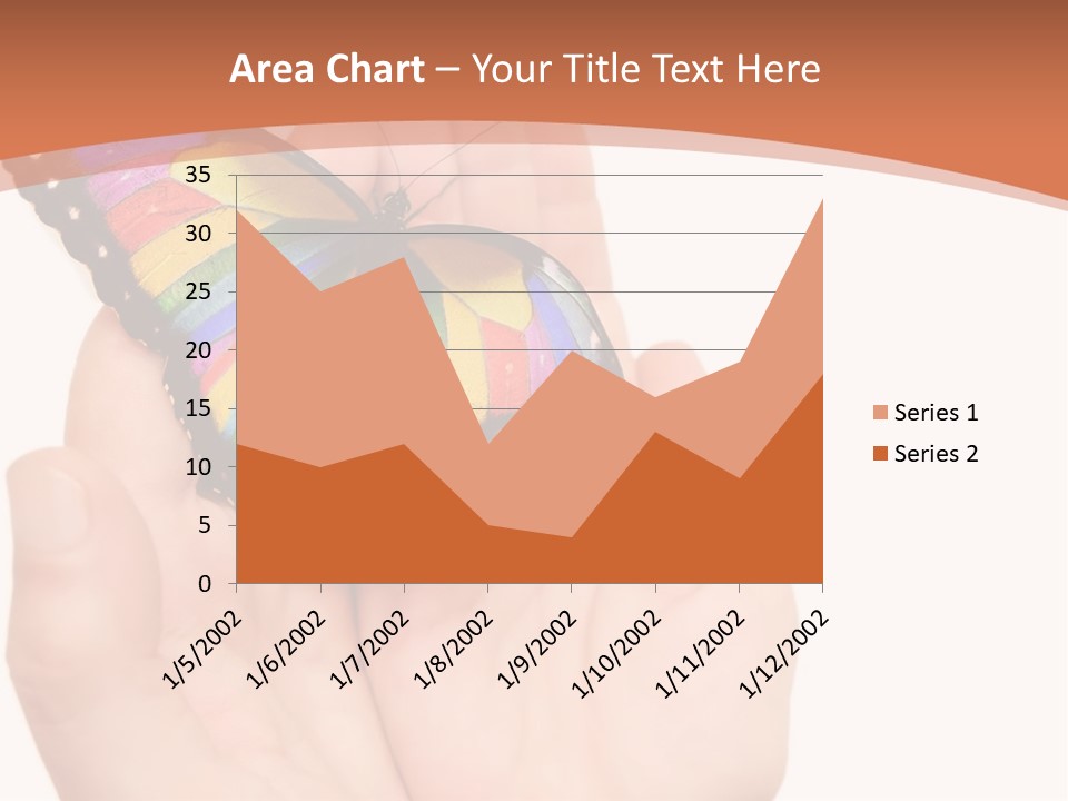 A Person Holding A Colorful Butterfly In Their Hands PowerPoint Template