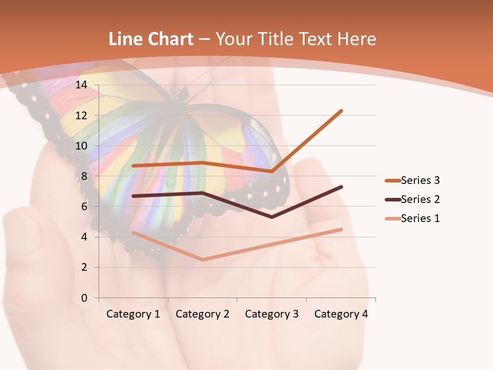 A Person Holding A Colorful Butterfly In Their Hands PowerPoint Template