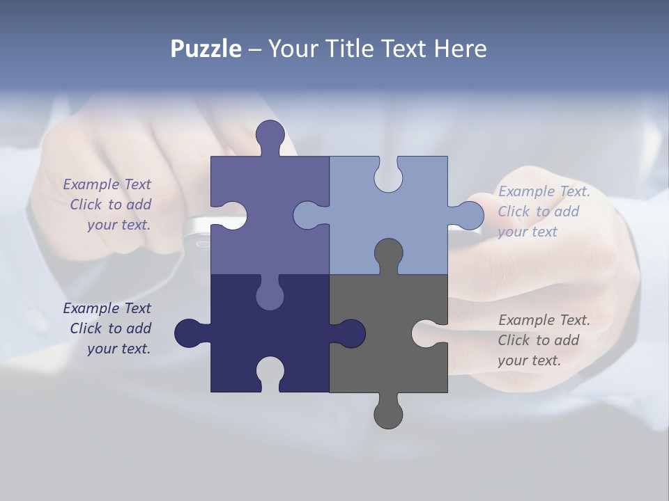 A Man Holding A Cell Phone In His Hand PowerPoint Template