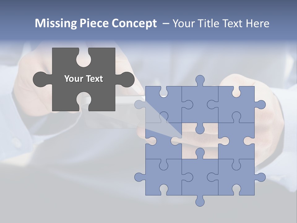 A Man Holding A Cell Phone In His Hand PowerPoint Template