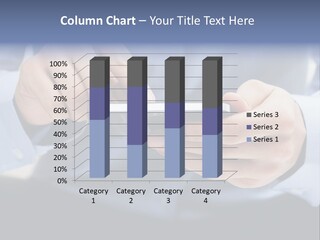 A Man Holding A Cell Phone In His Hand PowerPoint Template