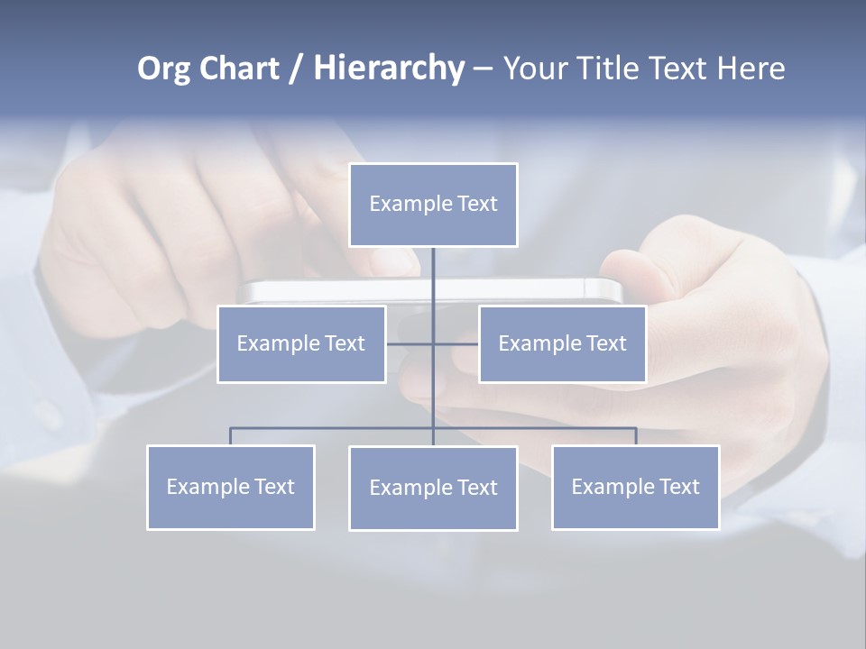 A Man Holding A Cell Phone In His Hand PowerPoint Template