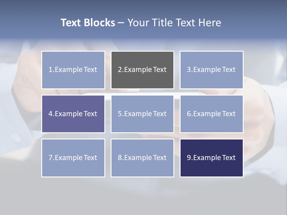 A Man Holding A Cell Phone In His Hand PowerPoint Template