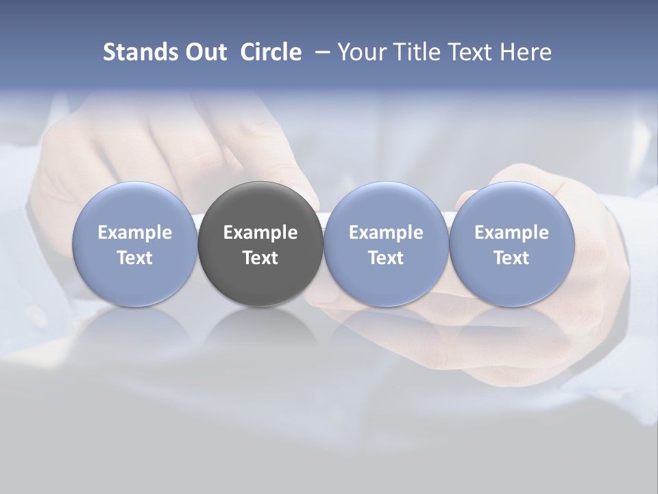 A Man Holding A Cell Phone In His Hand PowerPoint Template