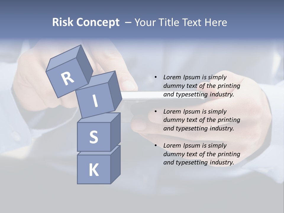 A Man Holding A Cell Phone In His Hand PowerPoint Template