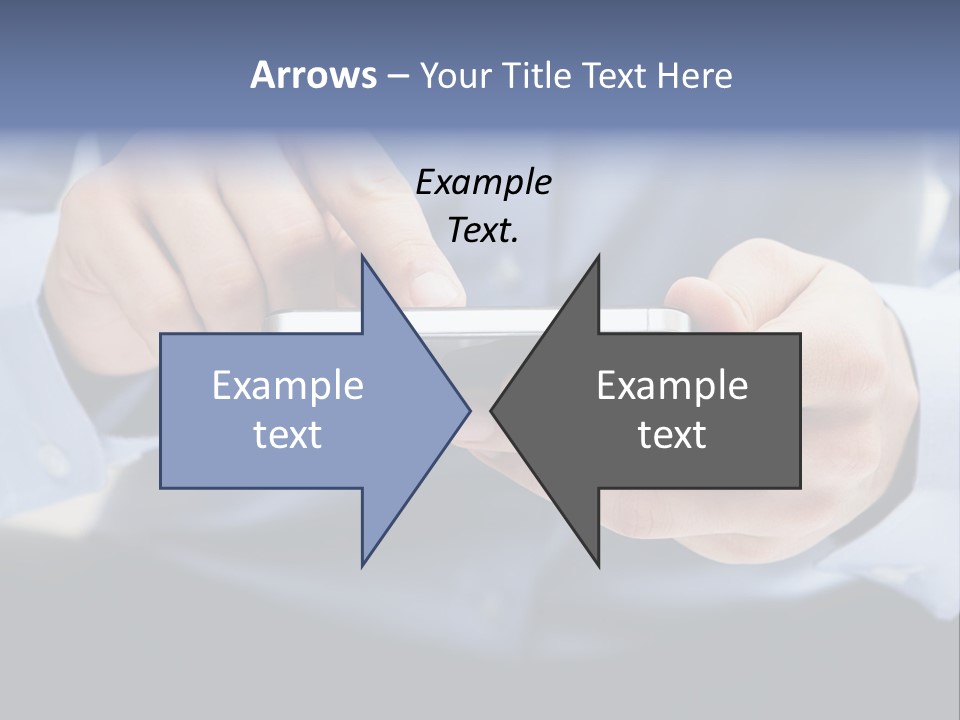 A Man Holding A Cell Phone In His Hand PowerPoint Template